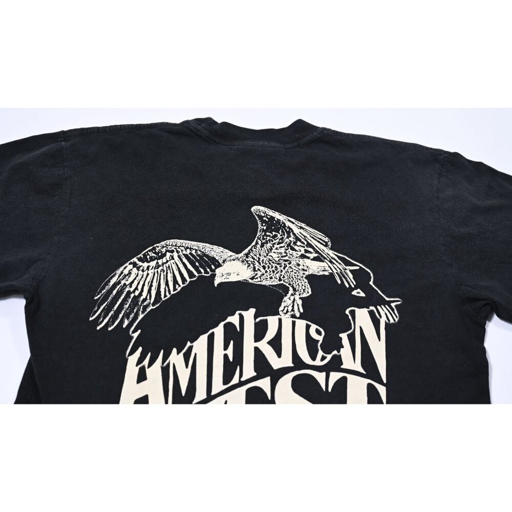 Cherry LA Black Tee with White "American West" Eagle Graphic - Picture 5 of 9